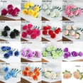 thumbnail image 2 of 20/50pcs DIY Craft Floral Beautiful Artificial Rose Flower Heads Wedding Decoration Fake Bouquet YELLOW 20PCS, 2 of 8