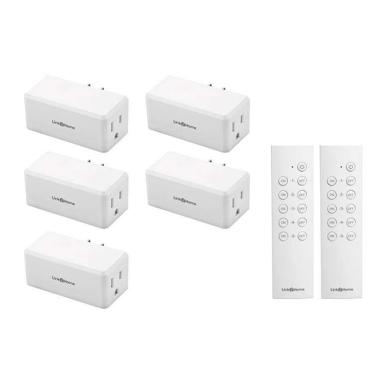 Link2Home Set of 3 Wireless Remote Control Indoor Outlets 