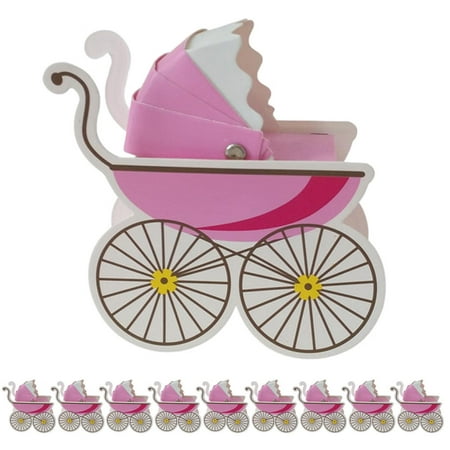 

Goxfaca Baby Shower Gift Box Carriage | 10 Pcs Color Treat Boxes | Party Favor Boxes Paper Gift Boxes for Birthday Baby Shower Graduation Party Supplies