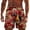 hgg090-Multicolor, variant on Mens Swim Trunks Funny Summer Casual Quick Dry Beach Shorts Elastic Waist Drawstring Vacation Shorts with Pockets