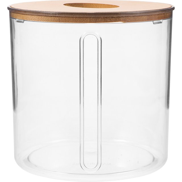 Dispensador de rollo de papel para el hogar, servilletero de mesa, contenedor de papel tisú transparente redondo
