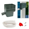 thumbnail image 3 of Sistemas de recolección de agua de lluvia Colectores de agua de lluvia Canalones Techos Jardinería Flor Verde, 3 of 5