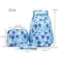 thumbnail image 3 of Forestfish 3Pcs Daisy Teen Backpacks with Lunch Pack Pencil Case ,Water Resistant Lightweight Books Bag Blue, 3 of 6
