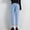Blue, variant on Hueook Jeans For Women Barrel Jean Women's Solid Color Spring-summer Straight Stretch Denim Pants Women's Dance Versatile Trousers Light Blue 2X