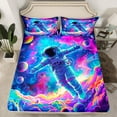 thumbnail image 2 of Erosebridal Cosmoaut Bed Sheets Set Full Size,Galaxy Universe Bedding Full Size,Planet Decor,Breathable,4pcs, 2 of 7
