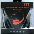 thumbnail image 5 of Foldable Over-Head Stereo Handsfree Headset Headphones w/ Mic Compatible with Motorola One Action, One Vision, Moto E6, Asus ROG Phone II, Alcatel Avalon V (White ), 5 of 6