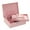 Pink, variant on New vintage style velvet jewelry box double lock storage box necklace watch ear jewelry box large capacity