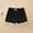 Black, variant on Ovbmpzd High Waist Baby Girl Shorts Black Comfy Bow Solid Lace Trim Shorts Boy Pants 2 Years