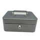thumbnail image 4 of Caja de efectivo con cerradura con llave, organizador de dinero, caja para ahorrar dinero, caja de recuerdos, portátil con asa, caja de almacenamiento Gris BLESIY Cofre del tesoro, 4 of 8