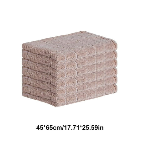 

WNFJR 6 Pcs Microfiber Dish Towels - Absorbent and Lint Free Kitchen Towels Hand Towels Microfiber Bathroom Towel for Hotel Travel Sports