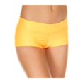 thumbnail image 1 of FashionFirst Women's Stretch Booty Shorts, Neon Orange, 1 of 1