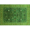 thumbnail image 1 of Ahgly Company Indoor Rectangle Oriental Green Industrial Area Rugs, 2' x 5', 1 of 4