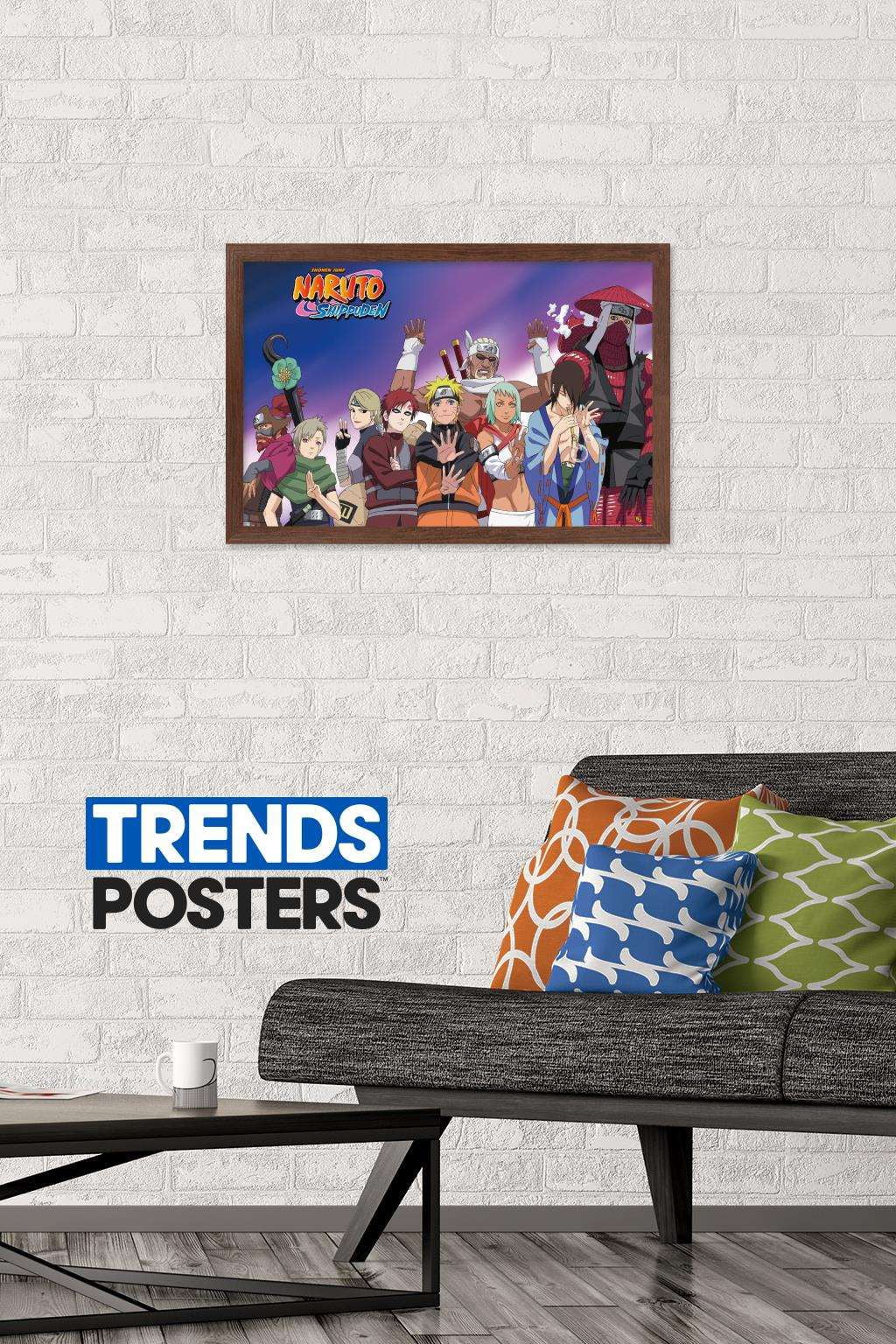 Naruto - Together Wall Poster, 14.725" x 22.375", Framed