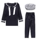 thumbnail image 1 of KAKOWELY 1 juego de uniforme azul marino para Halloween, traje de marinero para cosplay, conjunto de disfraces de fiesta para adultos (talla única, azul), 1 of 4