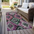 thumbnail image 6 of Addison Rugs Chantille Indoor/Outdoor Transitional Aztec Blush Machine Washable Runner Rug, 2'3" x 7'6", 6 of 7