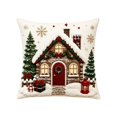 thumbnail image 2 of Christmas Pillow Covers, Decorative Cushion Case with Hidden Zipper, Soft Fabric for Sofa Couch Bed Home Decor, 2 of 7