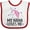 White and Red, variant on Inktastic My Nana Loves Me Unicorn Girls Baby Bib