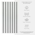 thumbnail image 4 of American Soft Linen, 100% Cotton 4-Pack Turkish Cabana Striped Beach Towels – Sand-Free, Soft & Absorbent, 30x60 Inches - Rockridge Gray, 4 of 6