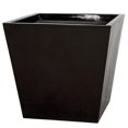 thumbnail image 1 of 23 in. Square Planter, Gloss Black, 1 of 1