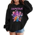 thumbnail image 5 of Girls Hoodies & Sweatshirts 's Hoodie Long Sleeve Soft Sweatshirt Graphic Hoody Cute Pullovers Top Clothes Black,110, 5 of 7