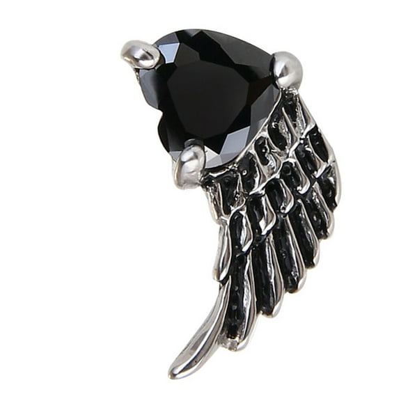 TABLZONE Vintage Black Titanium Steel Earrings Set, Lightweight Jewelry for Picnics and Birthday , 1 Pair