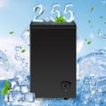 thumbnail image 7 of TACOOL Chest Freezer 2.55 Cu.ft Large Capacity with 2 Removable Basket Small Mini Deep Freezer Top Open Door Black, 7 of 7