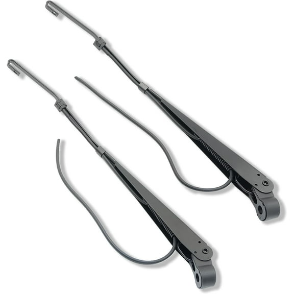 1 Pair Front Windshield Wiper Arm Kit Noiseless Rust Protection Fits Compatible with 1990-2007 Peterbilt 379 Replace OE 602511 R236002 Left and Right
