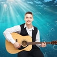 thumbnail image 4 of Bright Sunshine Through Deep Blue Sea Spring Wall Backdrop Background Floral Backdrops 5x7FT, 4 of 5