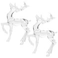 thumbnail image 1 of SHISUYAN Christmas Decor Exquisite Plastic Deer Statue for Tabletop Centerpiece and Window Display 2pcs, 1 of 8