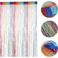 thumbnail image 3 of AIR-Door String Curtain, Wall Panel Fringe Window Room Divider Blind, Home Patio Bedroom Decorative Tassel Screen Ribbon Strings Strip Silver Thread Screen for Wedding Coffee House (Multi-Color), 3 of 4