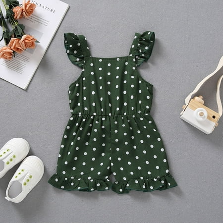 

Aayomet Onesies For Baby Girl Baby Girl Sweater Romper Ruffle Long Sleeve Knitted Jumpsuits Striped Print Sweatshirt Headband Fall Clothes Green 2-3 Years