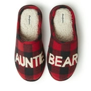 Dearfoams Women's Aunt Bear Novelty Clog Slippers