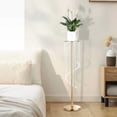 thumbnail image 6 of 2 Pcs 35.4inch Crystal Flower Stand Wedding Centerpieces for Tables Metal Tall Tabletop Gold Metal Flower Arrangement Holder Bead Crystal Golden Vase for Party Wedding Birthday Decor, 6 of 7