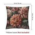 thumbnail image 4 of Eucalyptus Leaves Joyful in Hope Bird Chickadee Throw Pillow Covers,  Seasonal Spring Fall Terracotta sage Flowers Cushion Case for Sofa Couch, 4 of 7
