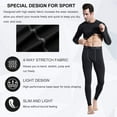thumbnail image 3 of YUSHOW 3 Pack Mens Compression Shirts Long Sleeve Workout Cool Dry Performance Running Shirts Size XL, 3 of 6