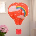 thumbnail image 4 of Moyic Globo grande de las linternas del globo del aire caliente de la ejecución de DIY para el amplio colgante rápido y fácil Artesanía arcoiris rosa diámetro 40CM, 4 of 6