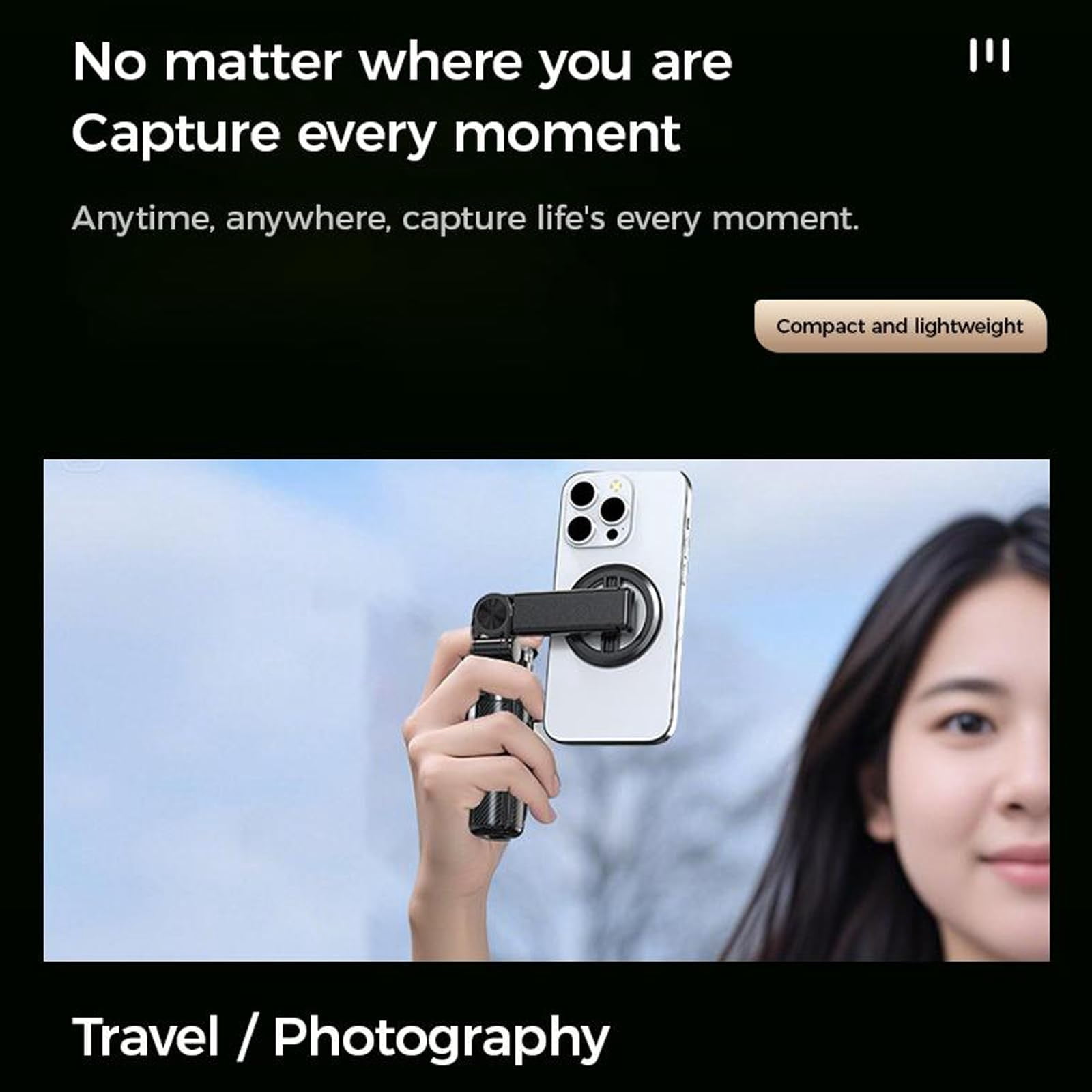 2026 4-in-1 Magnetic Selfie Stick with 360° Rotating Tripod and Wireless Remote—Portable for Travel