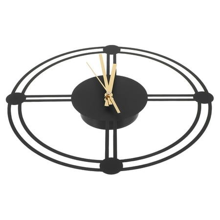 BESTYASH Weatherproof Outdoor Wall Clock Metal Rectangle Design Silent Non-Ticking for Garden Patio Living Room Decor