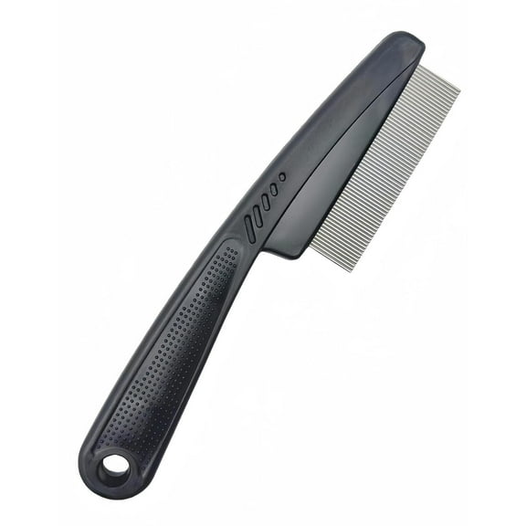 Black Stainless Steel Dandruff Comb Fine Tooth Hair Comb Professional Scalp Massager & Dandruff Remover for Kids Adults Home Salon Use