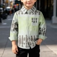 thumbnail image 3 of Taqqpue Toddler Boys Long Sleeve Button Down Shirts Kids Casual Plus Size Plaid Blouse Shirt,Loose Fit Fall Winter OverSize Jacket Tops for Boys 2-7 Years, 3 of 10