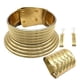 thumbnail image 1 of Jumpingount Collar de acrílico portátil pendiente conjunto banquete étnico diseño Simple Collar brazalete Kit joyería regalo de cumpleaños Ropa, zapatos y accesorios Miscelánea Oro, 1 of 6