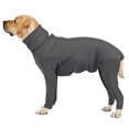 thumbnail image 2 of Camisas calmantes alternativas para perros de cobertura completa, cuello redondo, ansiedad canina femenina y masculina para rehabilitación quirúrgica de mascotas - gris, 2 of 5
