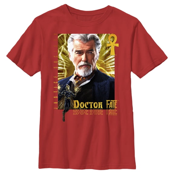 Boy's Black Adam Doctor's Orders Graphic Tee Red Large