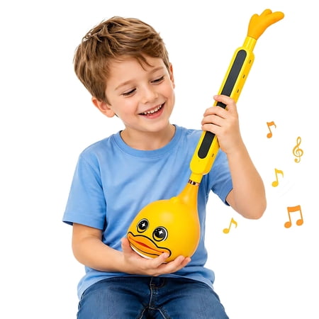 Otamatone Electronic Musical Instrument Touch-Sensitive Tadpole Piano Toy with 3 Pitch Levels Volume Control 4 Animal Styles for Kids