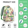 thumbnail image 3 of Watercolor Flower Pattern Students’s Backpack Durable, Multifunctional School Bag with Artistic Sunflower and Daisy Design, Perfect for Outdoor Activities, 3 of 6