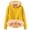 Yellow, variant on Gyujnb Lined Thick Pullover Casual Warm Hoodie for Cold Weather Daily Wear (Little Girls, Big Girls),6-7 Years