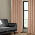 thumbnail image 4 of Half Price Drapes Peach Blossom Heritage Plush Velvet Room Darkening Curtains (1 Panel), 50W X 96L, 4 of 12