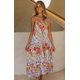 thumbnail image 3 of Cismea - Mini Vestido de Verano con Volantes Florales para Mujer, sin Mangas, con Lazo en El Hombro, LíNea Acampanada, Vestidos Cortos, Vestidos de Playa Cismea falda, 3 of 5