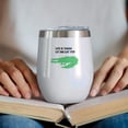 thumbnail image 2 of Crocodile 12oz Insulated Wine Tumbler with Lid and Straw – Double Wall Vacuum Mug Stainless Steel 304 Interior for Hot & Cold Drinks Coffee, Wine, Cocktails, 2 of 5