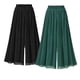 thumbnail image 2 of Women's Large Loose Wide Leg Pants Pleated High Waist Chiffon Pants Casual, 2 of 3